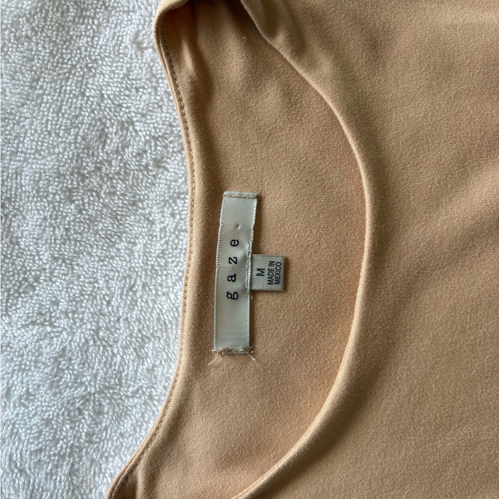 gaze Tan Sleeveless Kids One-Piece Bodysuit - Picture 3 of 3